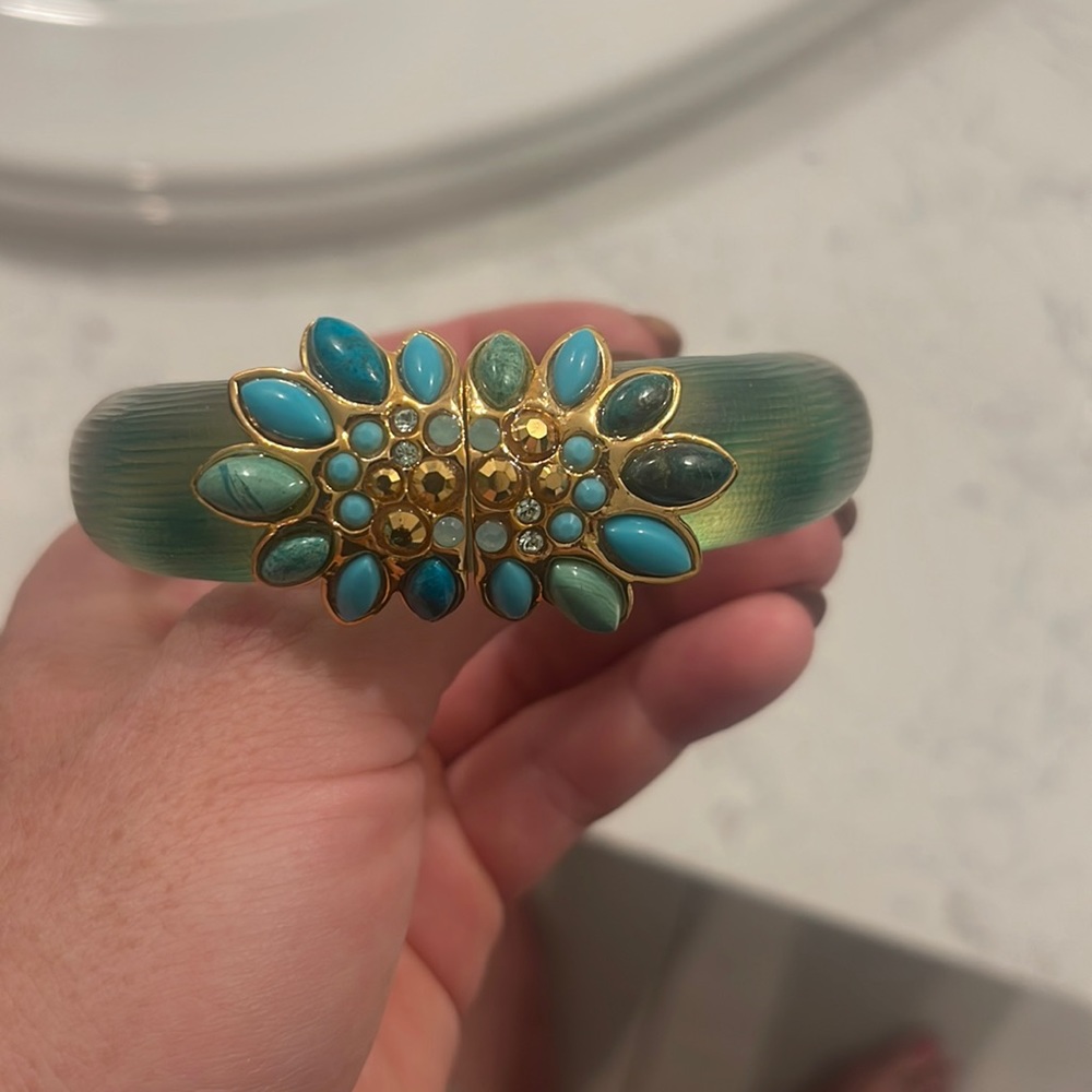 Alexis Bittar Turquoise Antique Bangle